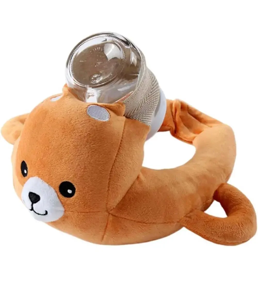 Baby Self Feeding Pillow Bear Shaped Bottle Holder Cushion